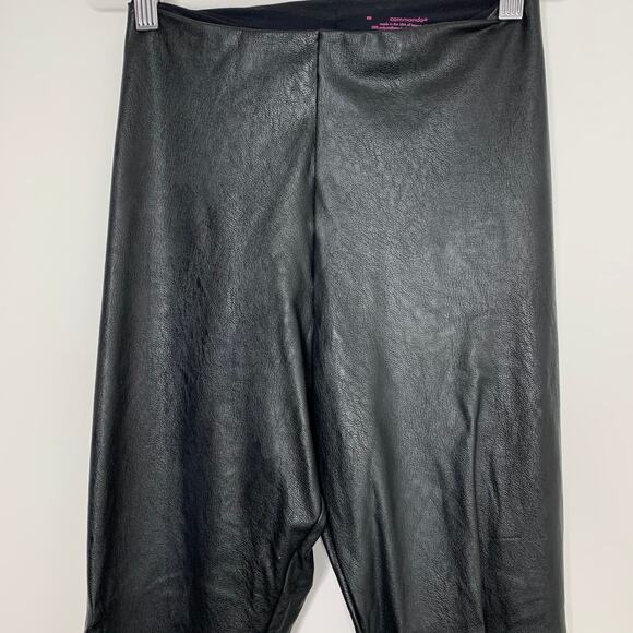 Commando Perfect Control Faux-Leather Legging Black Womens Medium - Picture 4 of 11